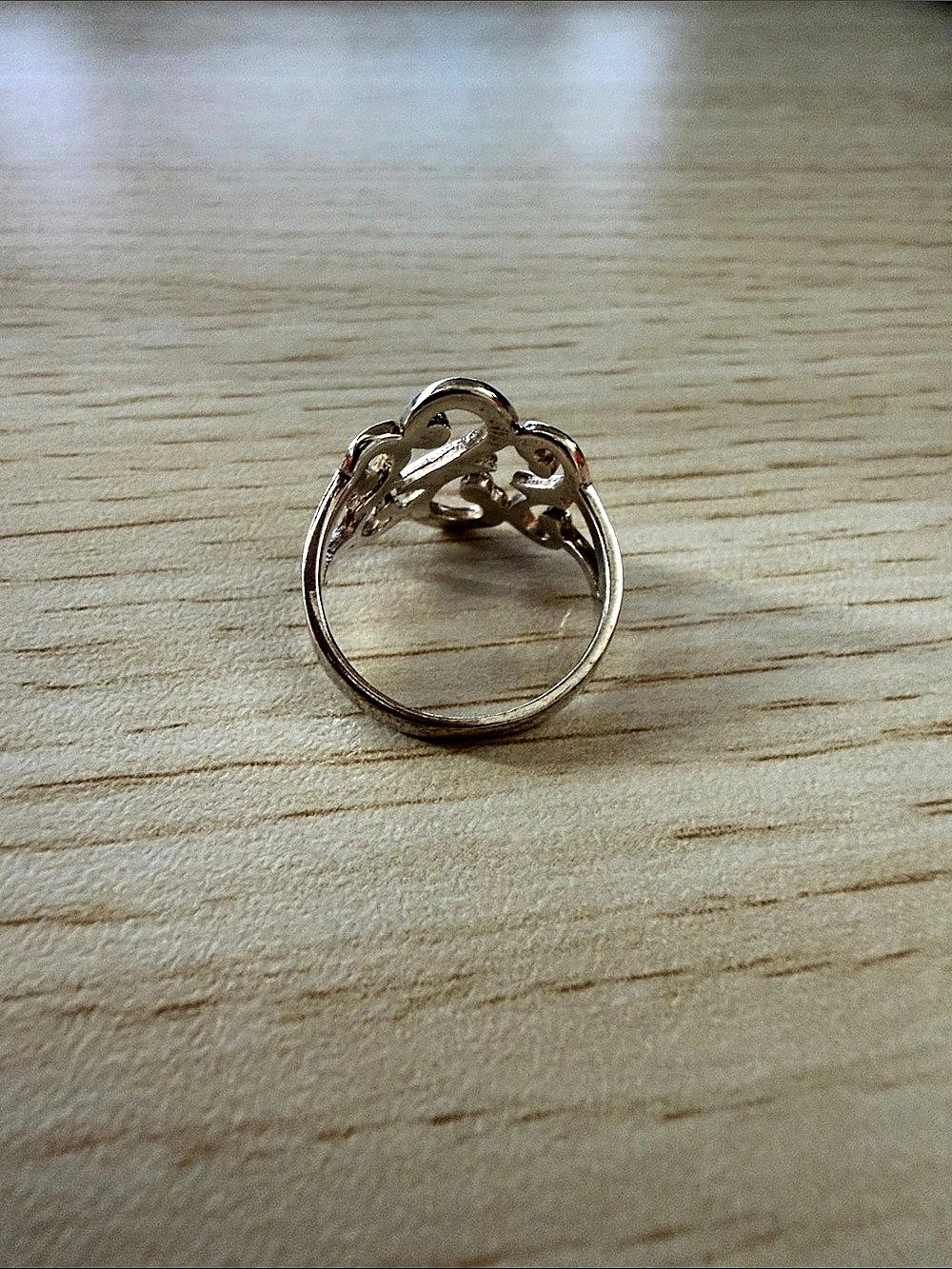 Silver Statement Ring Like New - Picture 2 of 3